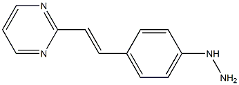 2-[2-(4-Hydrazinophenyl)ethenyl]pyrimidine 结构式