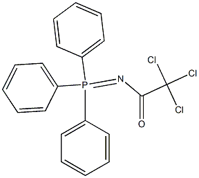 (Trichloroacetylimino)triphenylphosphorane 结构式