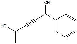 1-Phenyl-2-pentyne-1,4-diol 结构式