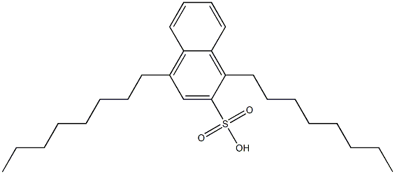 1,4-Dioctyl-2-naphthalenesulfonic acid 结构式