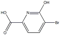 3-Bromo-2-hydroxy-6-pyridinecarboxylic acid 结构式