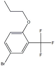 4-bromo-1-propoxy-2-(trifluoromethyl)benzene 结构式