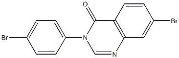 7-bromo-3-(4-bromophenyl)quinazolin-4(3H)-one 结构式