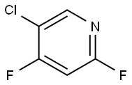 2,4-二氟-5-氯吡啶 结构式