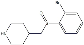 4-(2-Bromo-benzenesulfinylmethyl)-piperidine 结构式