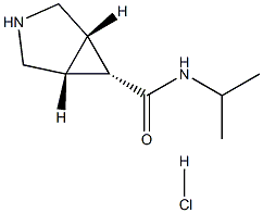 (1R,5S,6s)-N-isopropyl-3-azabicyclo[3.1.0]hexane-6-carboxamide hydrochloride 结构式