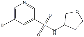 5-broMo-N-(tetrahydrofuran-3-yl)pyridine-3-sulfonaMide 结构式