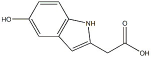 5'-羟基吲哚乙酸 结构式