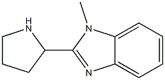 1-Methyl-2-(2-pyrrolidinyl)-1H-benziMidazole 结构式