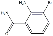 2-氨基-3-溴苯甲酰胺 结构式