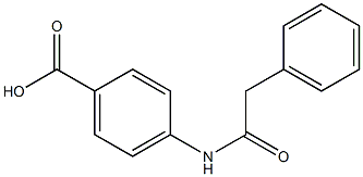 4-[(Phenylacetyl)amino]benzoic acid 结构式