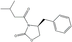 (4S)-3-(3-甲基丁酰基)-4-苄基-2-恶唑烷酮 结构式