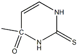 4-甲基-2-硫脲嘧啶 结构式