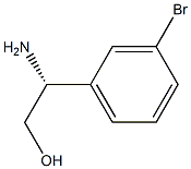 R-BETA-氨基-3-溴苯乙醇 结构式