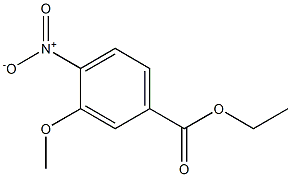 3-甲氧基-4-硝基苯甲酸乙酯 结构式