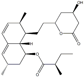 洛伐他汀片 结构式