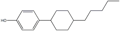 4-(4-正戊基环己基)苯酚 结构式