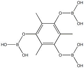 1,3,5-三甲基苯-2,4,6-三硼酸 结构式