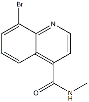 8-溴-N-甲基喹啉-4-甲酰胺 结构式