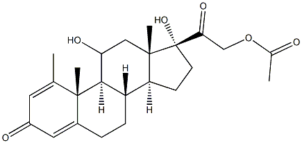 甲基泼尼松龙醋酸酯EP杂质F 结构式