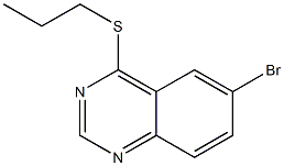 6-bromo-4-(propylthio)quinazoline 结构式