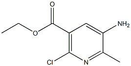 5-氨基-2-氯-6-甲基烟酸乙酯 结构式