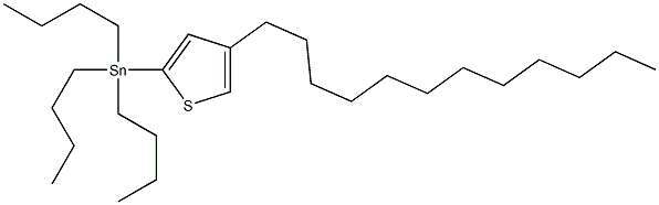 Tributyl-(4-dodecyl-thiophen-2-yl)-stannane 结构式