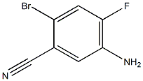 5-Amino-2-bromo-4-fluoro-benzonitrile 结构式