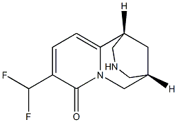 (1R,5S)-9-(difluoromethyl)-1,2,3,4,5,6-hexahydro-8H-1,5-methanopyrido[1,2-a][1,5]diazocin-8-one 结构式