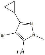 4-BROMO-5-CYCLOPROPYL-2-METHYL-2H-PYRAZOL-3-YLAMINE 结构式