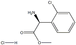 L-2-氯苯甘氨酸甲酯盐酸盐 结构式