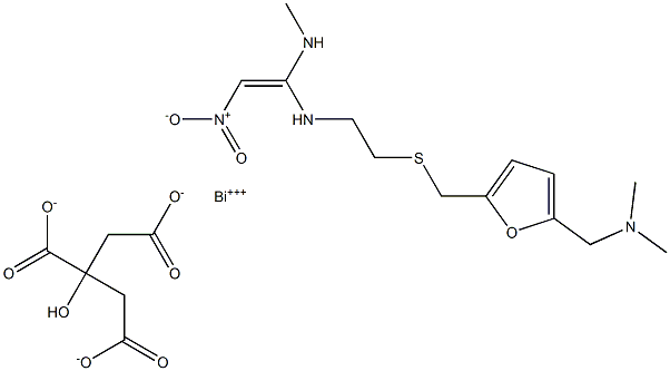 雷尼替丁柠檬酸铋 结构式