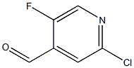 2-氯-5-氟吡啶-4-甲醛 结构式