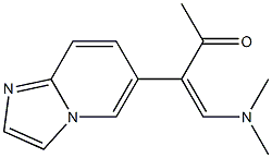 (Z)-4-(二甲氨基)-3-(咪唑[1,2-A]吡啶-6-基)3-丁烯-2-酮 结构式