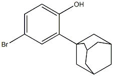 2-(1-金刚烷基)-4-溴苯酚 结构式
