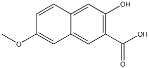 3-羟基-7-甲氧基-2-萘甲酸 结构式
