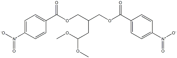 1,3-Propanediol, 2-(2,2-dimethoxyethyl)-, bis(4-nitrobenzoate) 结构式