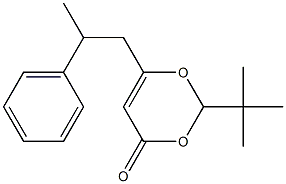 2-t-Butyl-6-(2-phenylpropyl)[1,3]dioxin-4-one 结构式