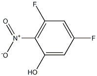 3,5-Difluoro-2-nitrophenol 99% 结构式