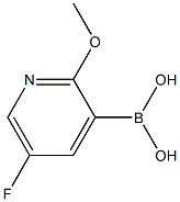 5-Fluoro-2-methoxypyridine-3-boronic acid 98% 结构式