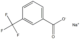 Sodium 3-(trifluoromethyl)benzoate 10% solution 结构式