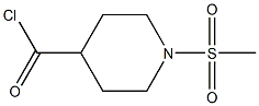 1-(Methylsulphonyl)piperidine-4-carbonyl chloride 结构式