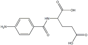 2-[(4-Aminobenzoyl)amino]pentane-1,5-dioic acid 结构式