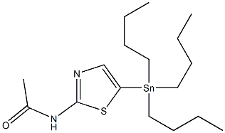 2-Acetamido-5-(tributylstannyl)-1,3-thiazole 结构式