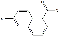 6-BROMO-2-METHYL NAPHTHOATE 结构式
