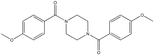 1,4-二大茴香醯哌【口+井】 结构式