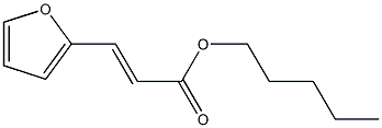 2-呋喃丙烯酸戊酯 结构式