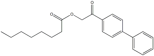 辛酸對聯苯甲醯甲酯 结构式