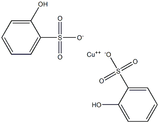 酚磺酸銅(II) 结构式
