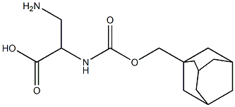 2-(1-adamantylmethyloxycarbonylamino)-3-aminopropioninc acid 结构式